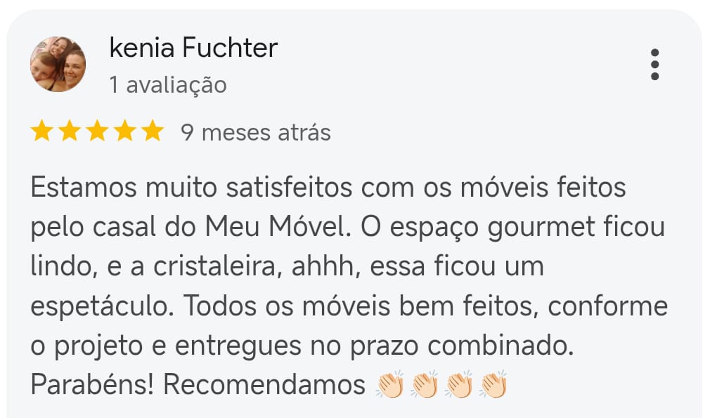 Avaliação de Kenia Fuchter no Google